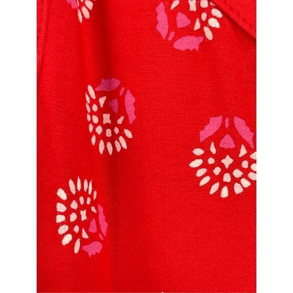 Lands End Maxi Dress Women’s Large Red Tank Sleeveless Long‎ Bright Cherry Print - Picture 8 of 12